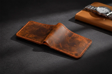 leather bifold wallets for men
