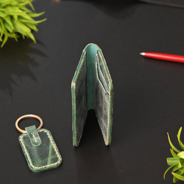 Classic Bifold Card Holder Wallet - Green