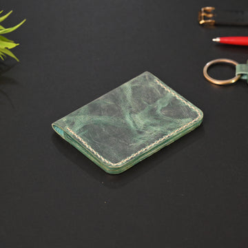 Classic Bifold Card Holder Wallet - Green