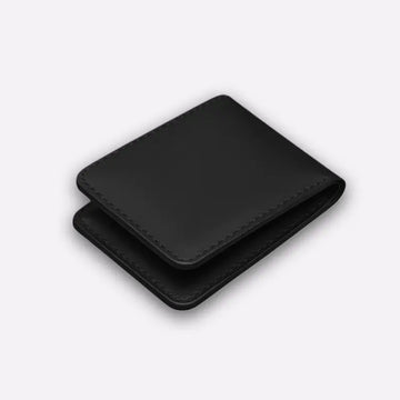 Black Leather Bifold Wallet – Handmade Classic