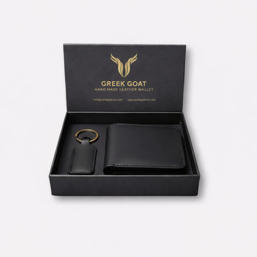 Handmade Genuine Leather Wallet, Mens Bifold Wallet, Groomsmen Wallet Black Anniversary & Valentines Gift