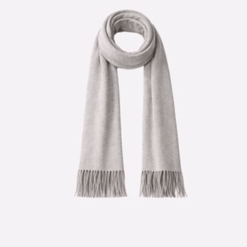 Heathered Light Gray Muffler for Men & Women