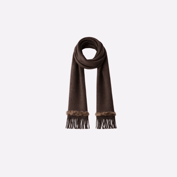 Everest Premium Fur-Trim Muffler for Women