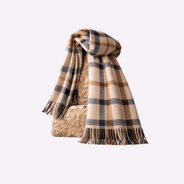 Camel Check Muffler For Men & Women