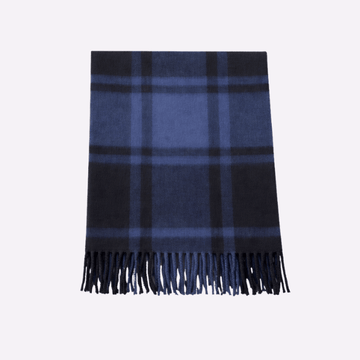 Ombre Steel Blue Muffler For Men & Women, Winter Neck Scarf Soft Scarf