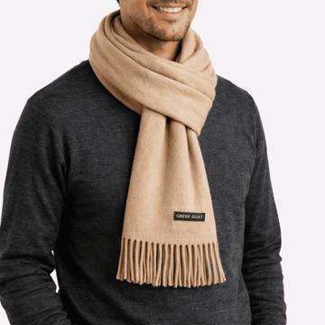 Heathered Camel Muffler For Men & Women, Winter Neck Scarf Soft Scarf