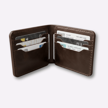 Leather Bifold Mens Wallet, Handmade Genuine Leather Wallet