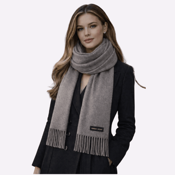 Taupe Grey Muffler For Men & Women
