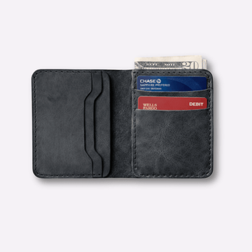 Classic Bifold Card Holder Wallet - Black