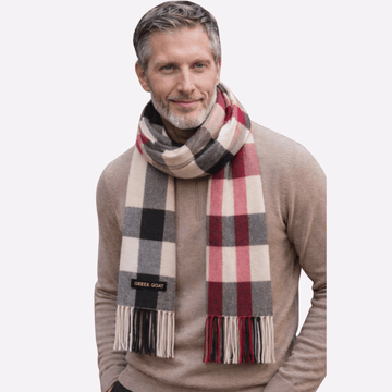 Cambridge Beige Plaid Muffler For Men & Women