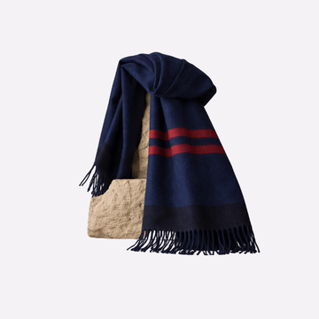 Midnight Navy Plaid Muffler For Men & Women