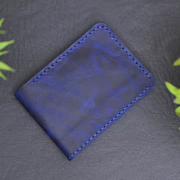 Slim Leather Wallet for Men | Genuine Cowhide Bifold Wallet | Handmade Mens Wallet Gift for Him, Dad, Husband