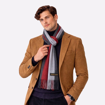 bold striped luxury cashmere wrap
