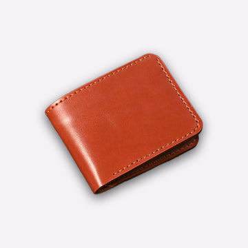 brown genuine leather wallet
