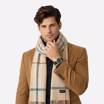 Camel Colored Scarf for Men & Women