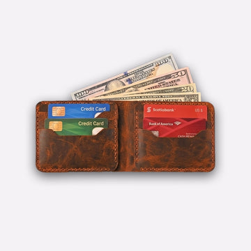 Brown Leather Wallet – Handmade Classic Bifold