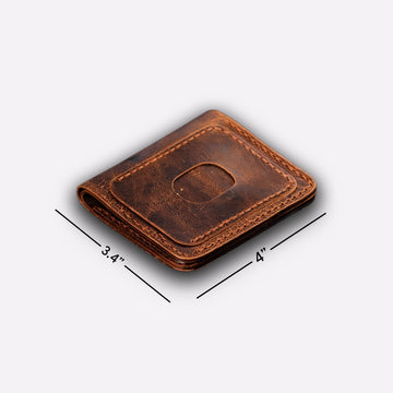 compact leather card holder

