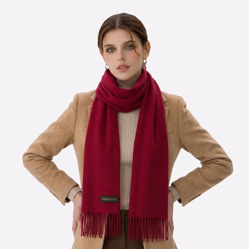 deep wine winter neck wrap
