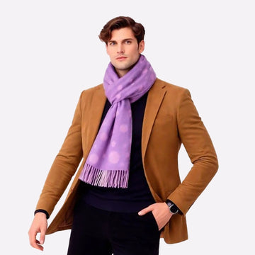 Polka Dot Cashmere Scarf for Men & Women