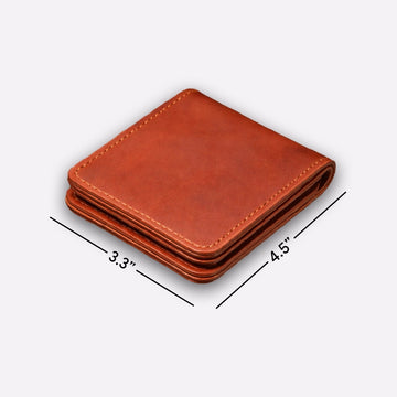 full-grain leather bifold