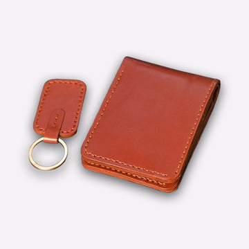 Handmade Genuine Leather Wallet – Classic Brown Bifold