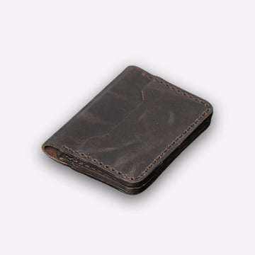 handmade leather bifold wallet