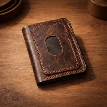 handmade leather wallets, premium quality bifold and card holder collection
