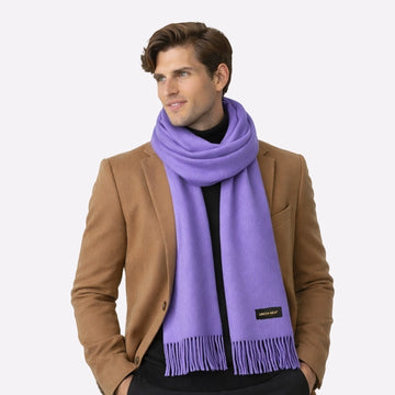 Purple Cashmere Scarf for Men & Women
