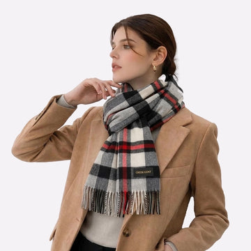 large luxury plaid scarf
