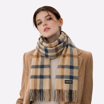large winter neck scarf ivory
