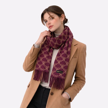 Printed Cashmere Scarf for Men & Women