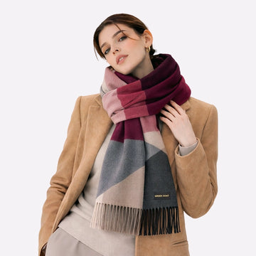 medium winter neck scarf burgundy
