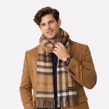 medium winter neck scarf camel
