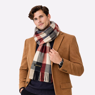 medium winter neck scarf cream
