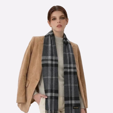 medium winter neck scarf grey
