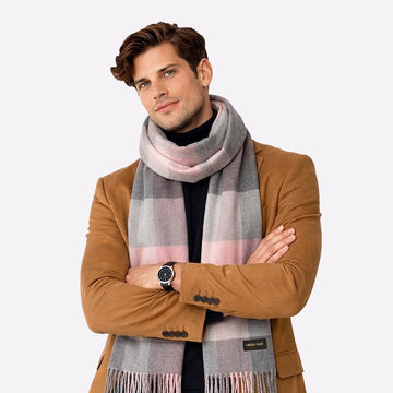 medium winter neck scarf pink