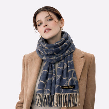 medium winter neck scarf print
