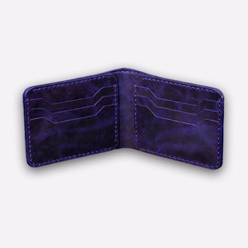 minimalist bifold leather wallet
