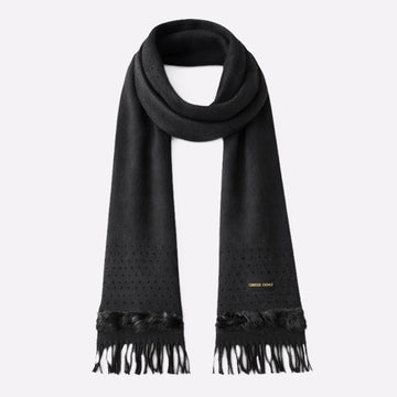 minimalist formal cashmere scarf

