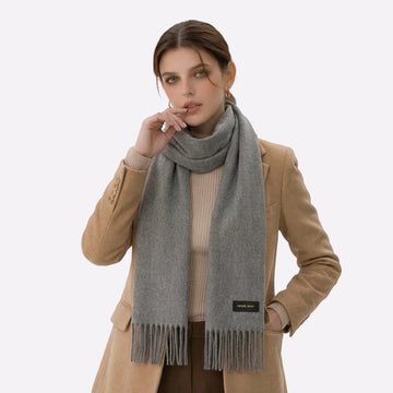 minimalist luxury winter scarf
