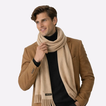 pastel minimalist cashmere scarf
