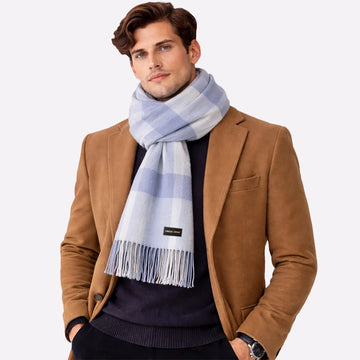 Cashmere Plaid Winter Scarf for Men & Women
