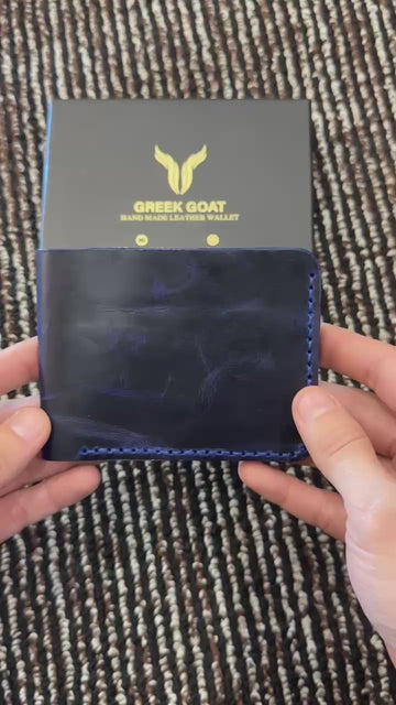 Slim Leather Wallet for Men | Genuine Cowhide Bifold Wallet | Handmade Mens Wallet Gift for Him, Dad, Husband