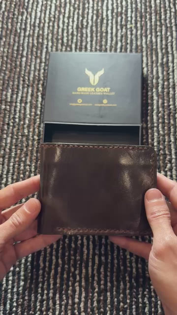 Leather Bifold Mens Wallet, Handmade Genuine Leather Wallet