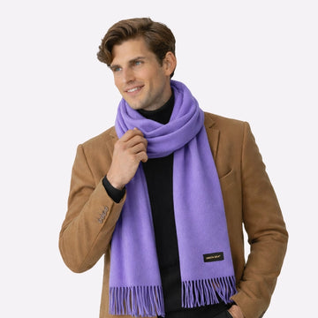 purple cashmere scarf oversized
