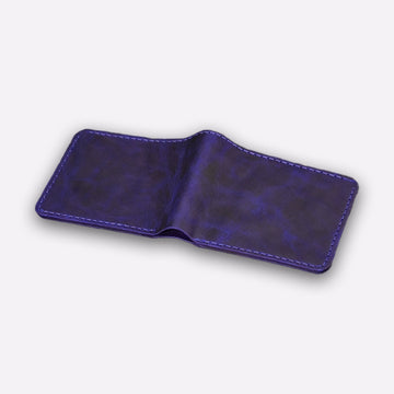 slim handmade leather wallet
