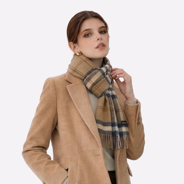soft luxury camel seasonal scarf
