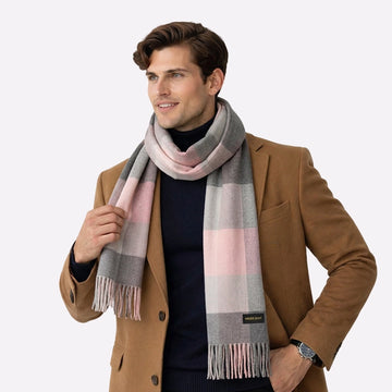 Pink Cashmere Scarf for Men & Women
