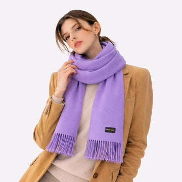 soft luxury purple neck scarf
