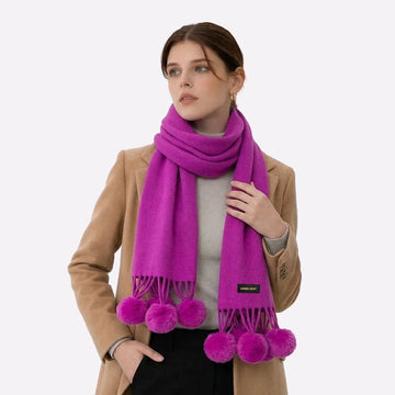 Light Pink Cashmere Scarf for Women